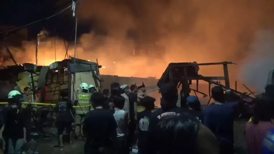 Korban Kebakaran di Palmerah Jakarta Barat