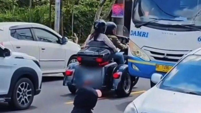 Pengendara Moge Di Bali, Lawan Arus Dan Bentak Sopir Bus